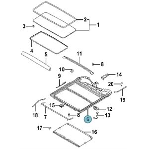 07-17 FORD EXPEDITION / 07-17 LINCOLN NAVIGATOR SUNROOF ASSEMBLY
