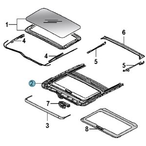12-16 SUBARU IMPREZA / 13-17 CROSSTREK / 15-20 WRX SUNROOF ASSEMBLY