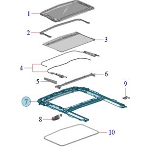 16-19 CHEVROLET CRUZE SEDAN / 17-19 HATCHBACK SUNNROOF HOUSING ASSEMBLY